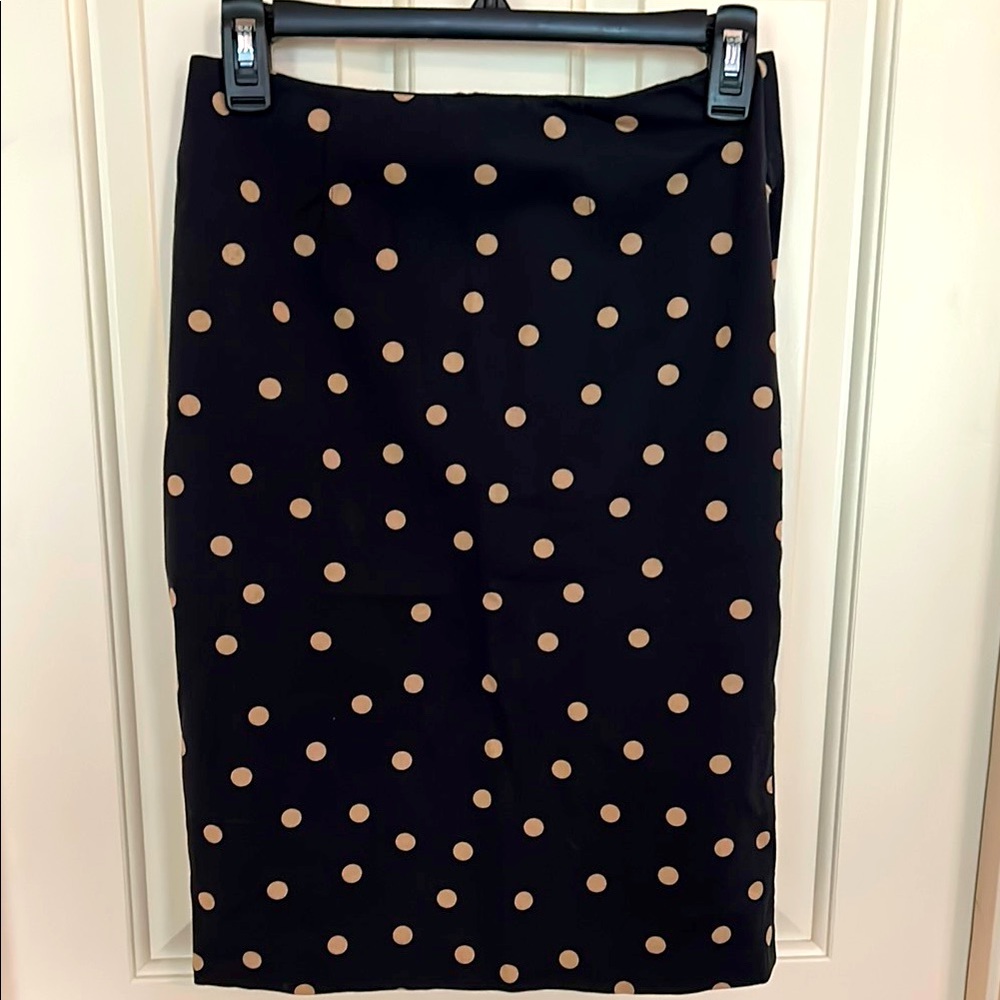 Ann Taylor Polka Dot Pencil Skirt size 0